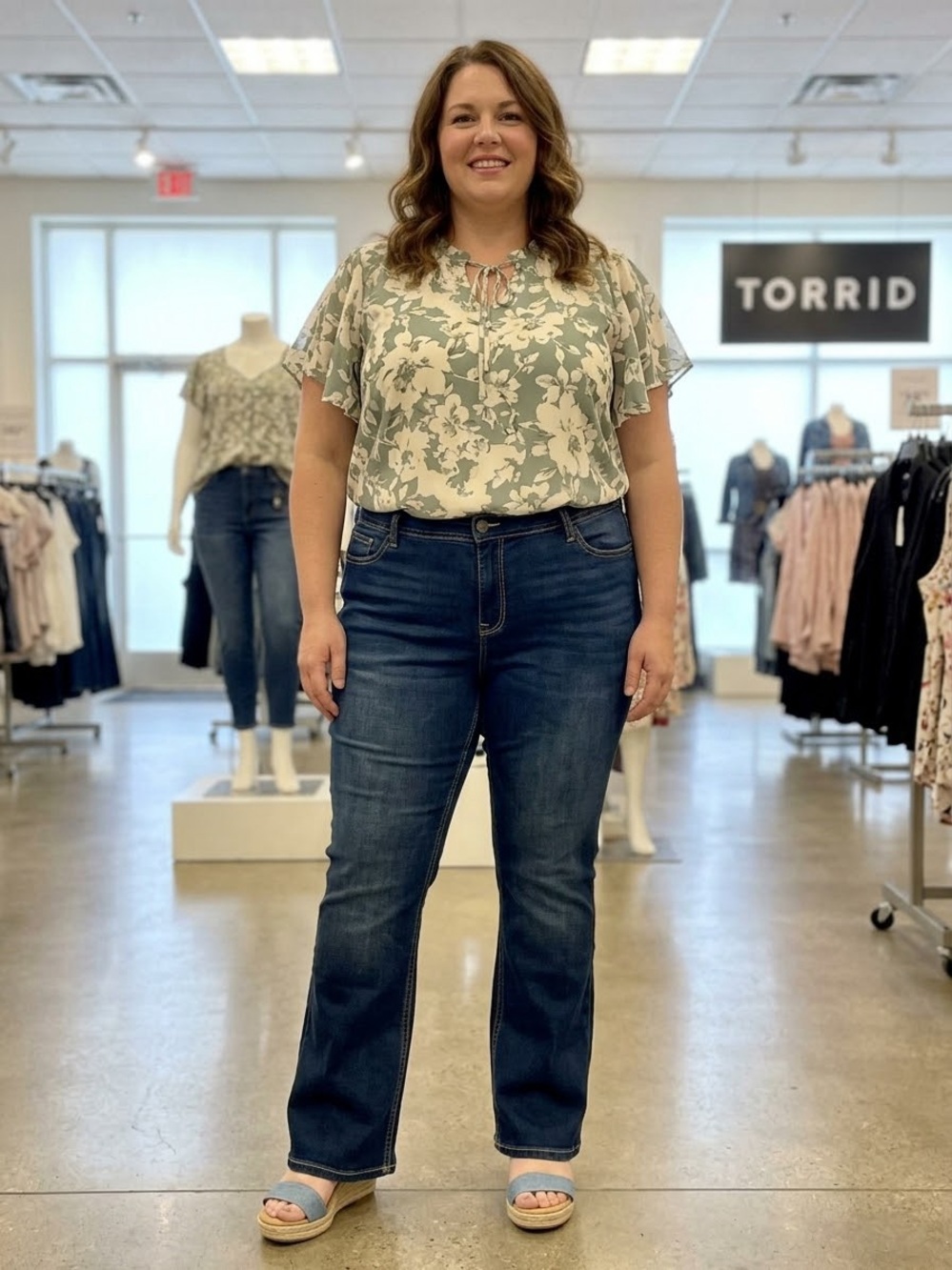 Torrid Dark Wash Slim Bootcut Jeans Sz 22S